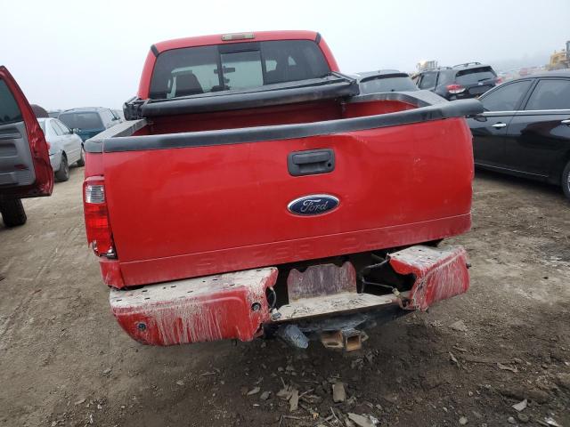 1FTSW21R38EB54247 - 2008 FORD F250 SUPER DUTY RED photo 6