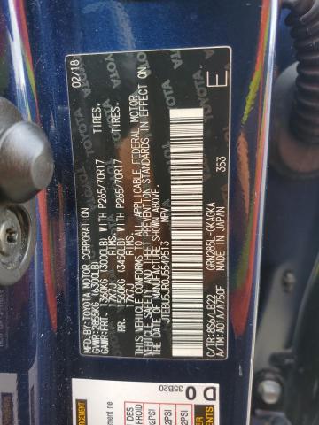 JTEBU5JR0J5549513 - 2018 TOYOTA 4RUNNER SR5/SR5 PREMIUM 蓝色 照片 14