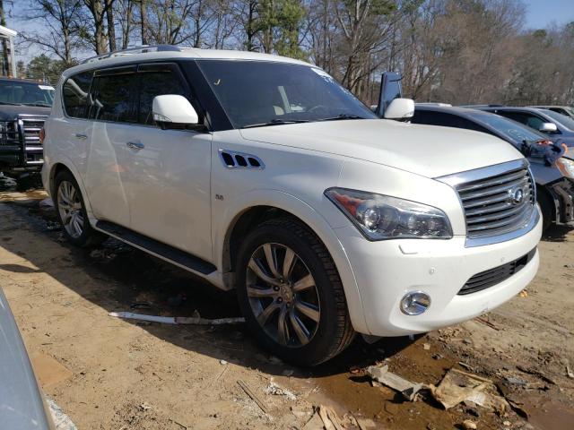 JN8AZ2NE1E9062444 - 2014 INFINITI QX80 WHITE photo 4