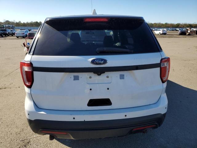 1FM5K8AR8HGC86383 - 2017 FORD EXPLORER POLICE INTERCEPTOR თეთრი ფოტო 6
