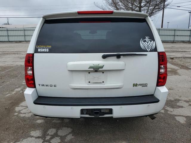 1GNFK13599R120588 - 2009 CHEVROLET TAHOE HYBRID WHITE photo 6