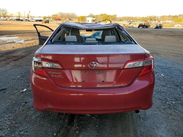 4T1BF1FK6EU740301 - 2014 TOYOTA CAMRY L RED photo 6