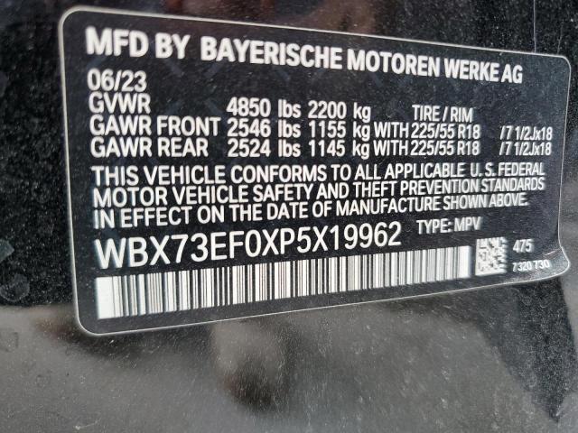 WBX73EF0XP5X19962 - 2023 BMW X1 XDRIVE28I BLACK photo 13