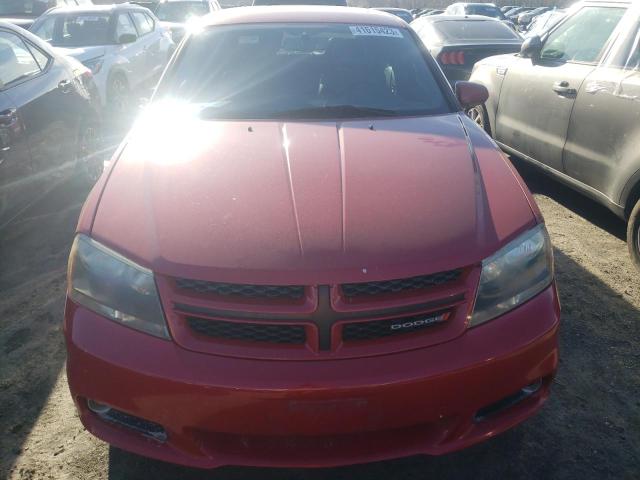 1C3CDZBGXDN519859 - 2013 DODGE AVENGER R/T RED photo 5