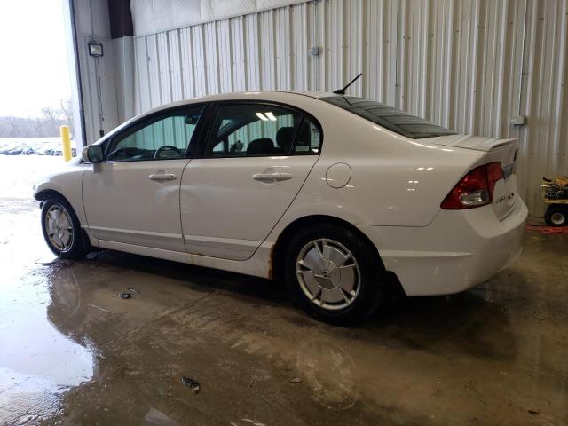 JHMFA3F26BS001399 - 2011 HONDA CIVIC HYBRID WHITE photo 2