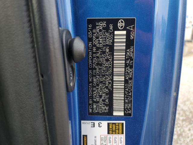 JTKJF5C76GJ024311 - 2016 TOYOTA SCION TC 蓝色 照片 12