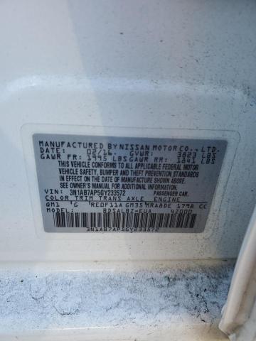 3N1AB7AP5GY233572 - 2016 NISSAN SENTRA S WHITE photo 12