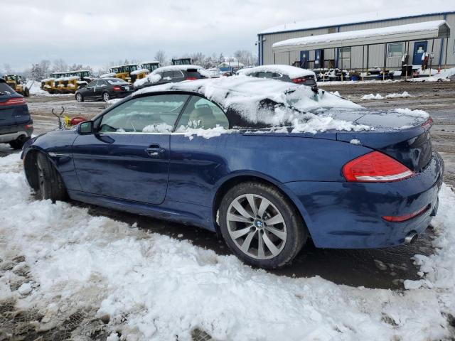 WBAEB53568CX62857 - 2008 BMW 650 I BLUE photo 2