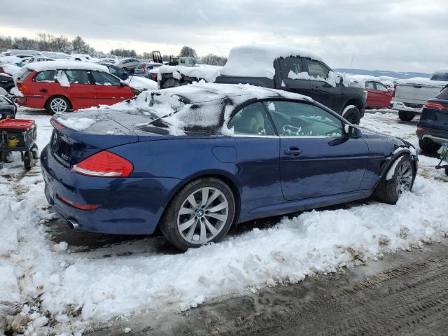 WBAEB53568CX62857 - 2008 BMW 650 I BLUE photo 3