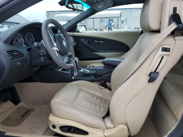 WBAEB53568CX62857 - 2008 BMW 650 I BLUE photo 7