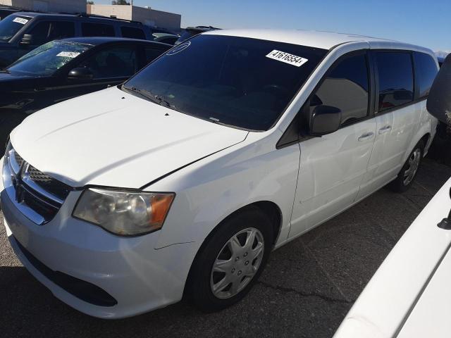 2C4RDGBG2ER151322 - 2014 DODGE GRAND CARA SE WHITE photo 1