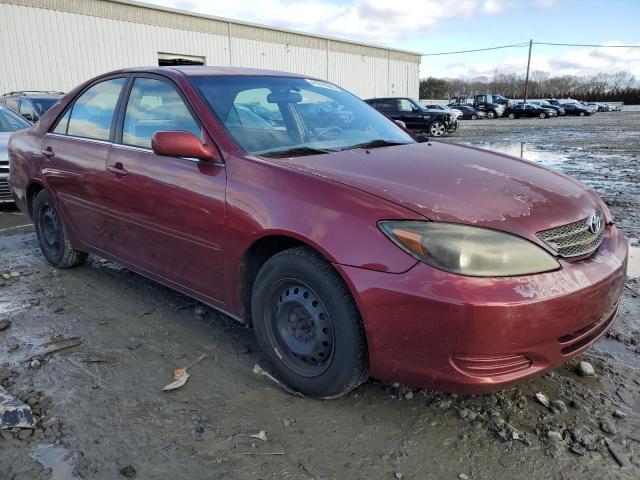 4T1BE32K42U042950 - 2002 TOYOTA CAMRY LE BURGUNDY photo 4