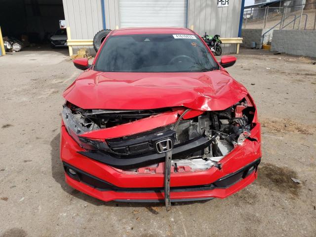 2HGFC2F84KH524259 - 2019 HONDA CIVIC SPORT 红色 照片 5