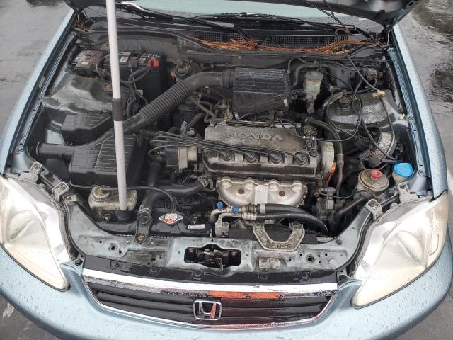 1HGEJ6679YL061501 - 2000 HONDA CIVIC LX TURQUOISE photo 11