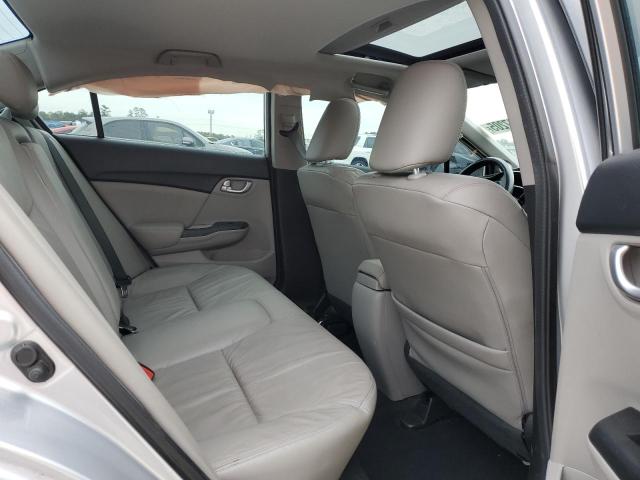 19XFB2F91DE066026 - 2013 HONDA CIVIC EXL ვერცხლისფერი ფოტო 10