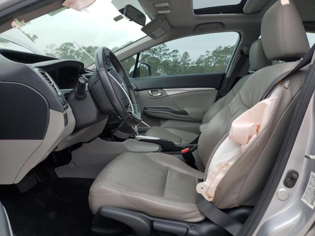 19XFB2F91DE066026 - 2013 HONDA CIVIC EXL ვერცხლისფერი ფოტო 7