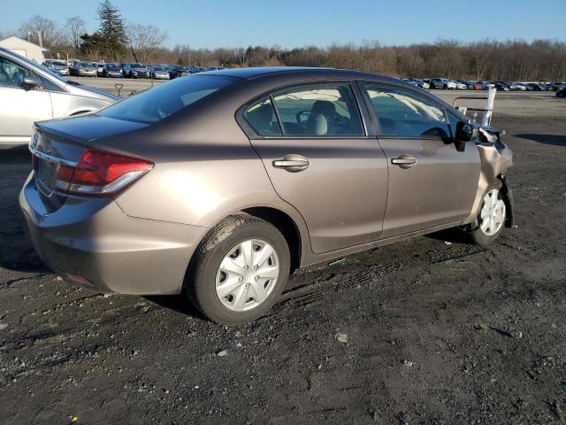 2HGFB2F52EH535550 - 2014 HONDA CIVIC LX GRAY photo 3