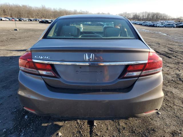 2HGFB2F52EH535550 - 2014 HONDA CIVIC LX GRAY photo 6