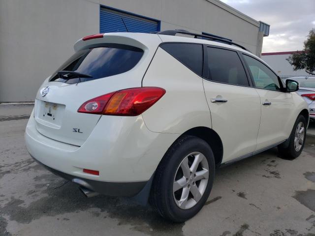 JN8AZ18UX9W017698 - 2009 NISSAN MURANO S WHITE photo 3