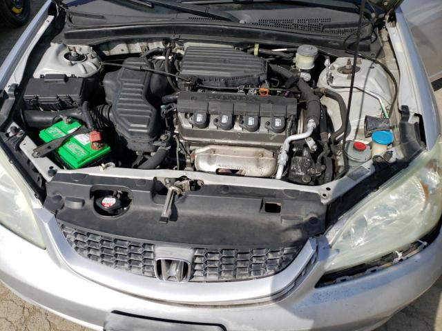 1HGEM22134L060811 - 2004 HONDA CIVIC DX VP SILVER photo 11