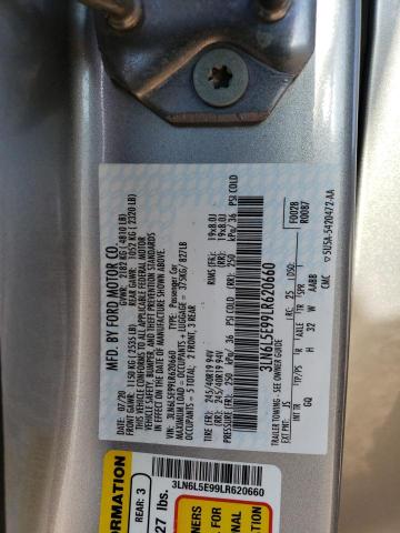 3LN6L5E99LR620660 - 2020 LINCOLN MKZ RESERVE ვერცხლისფერი ფოტო 13