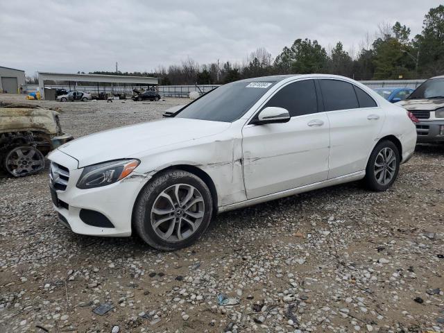 WDDWF4KB1JR313141 - 2018 MERCEDES-BENZ C 300 4MATIC WHITE photo 1