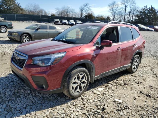 JF2SKAJCXMH576348 - 2021 SUBARU FORESTER PREMIUM BURGUNDY photo 1