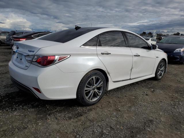 KMHEC4A41FA121320 - 2015 HYUNDAI SONATA HYBRID WHITE photo 3