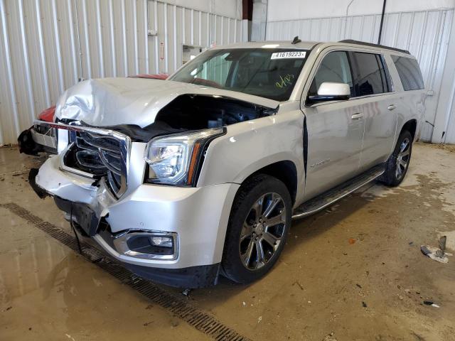 1GKS2HKCXFR225625 - 2015 GMC YUKON XL K1500 SLT SILVER photo 1