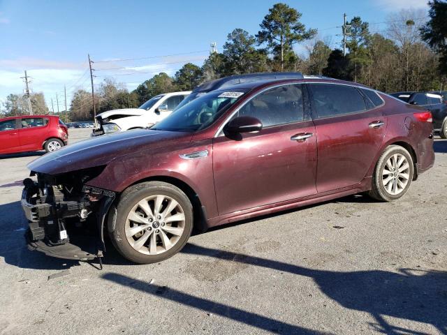 5XXGU4L35GG106131 - 2016 KIA OPTIMA EX BURGUNDY photo 1