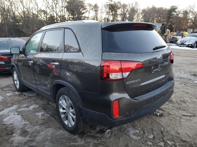 5XYKUDA76FG555280 - 2015 KIA SORENTO EX GRAY photo 2