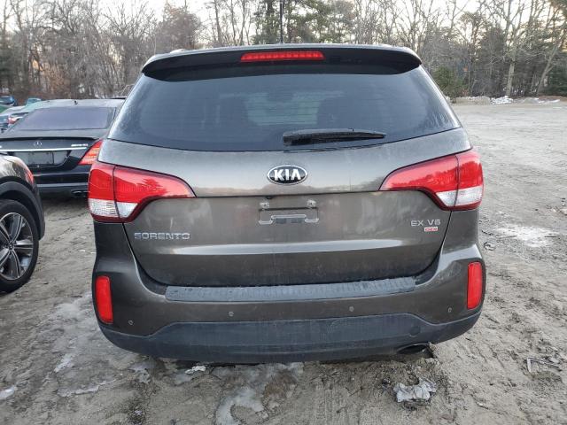 5XYKUDA76FG555280 - 2015 KIA SORENTO EX GRAY photo 6