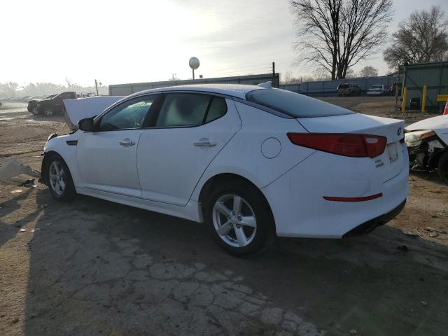 KNAGM4A75F5585463 - 2015 KIA OPTIMA LX WHITE photo 2