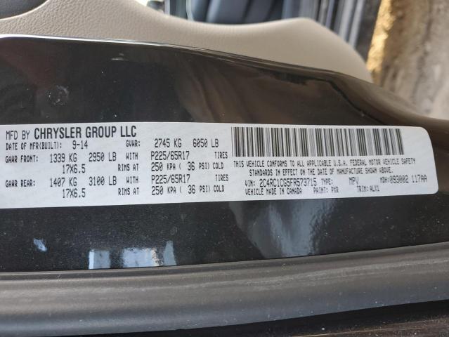 2C4RC1CG5FR573715 - 2015 CHRYSLER TOWN & COU TOURING L BLACK photo 13