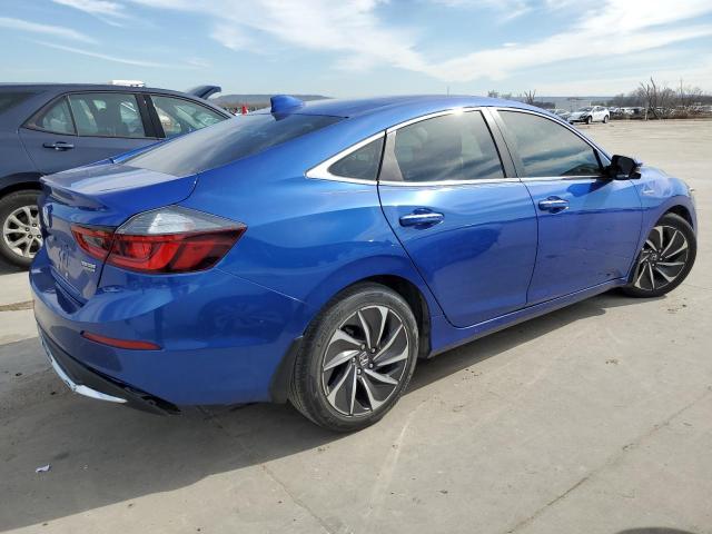 19XZE4F95KE020972 - 2019 HONDA INSIGHT TOURING BLUE photo 3