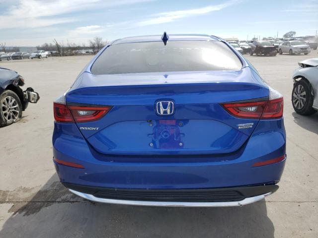 19XZE4F95KE020972 - 2019 HONDA INSIGHT TOURING BLUE photo 6