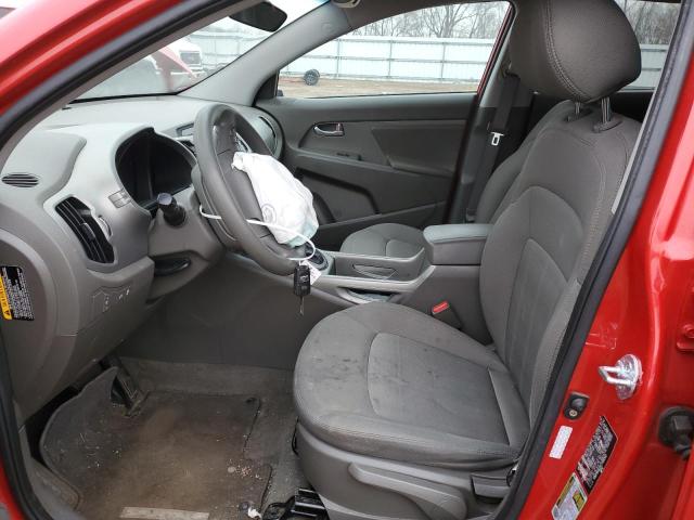 KNDPB3A2XC7316303 - 2012 KIA SPORTAGE B RED photo 7