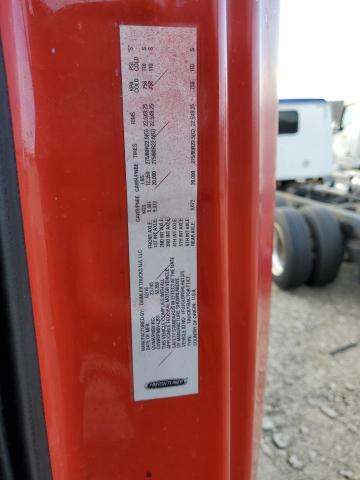 1FUJGLDR5HLHX1375 - 2017 FREIGHTLINER CASCADIA 1 RED photo 10