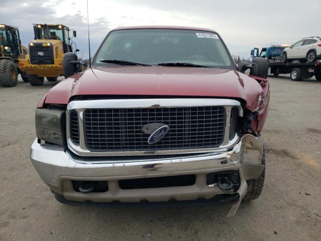 1FMNU42S4YED56056 - 2000 FORD EXCURSION LIMITED RED photo 5