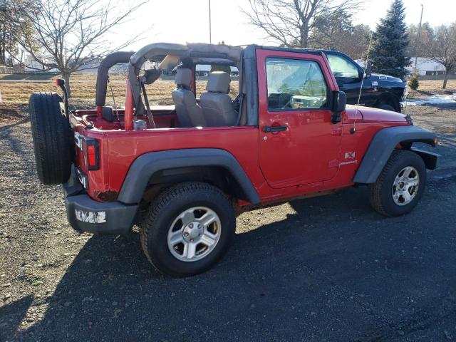 1J4FA24199L704029 - 2009 JEEP WRANGLER X RED photo 3