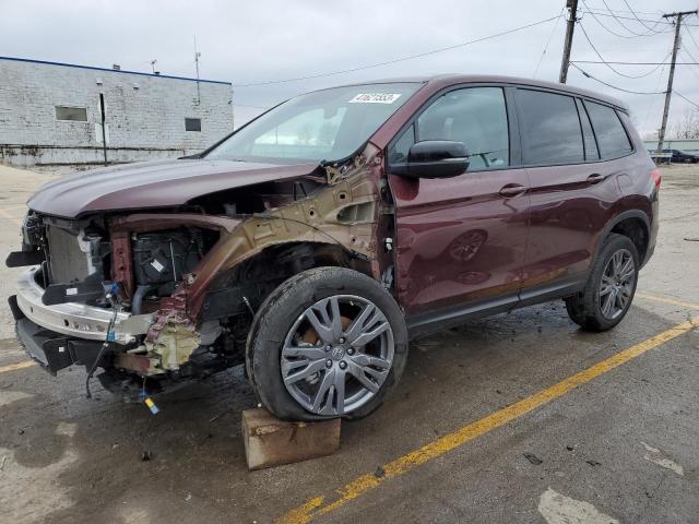 5FNYF8H54LB007667 - 2020 HONDA PASSPORT EXL BURGUNDY photo 1