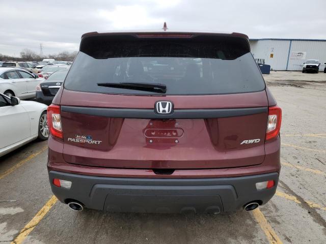 5FNYF8H54LB007667 - 2020 HONDA PASSPORT EXL Bordo foto 6