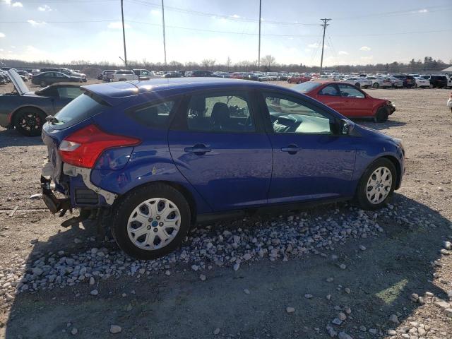 1FAHP3K22CL310982 - 2012 FORD FOCUS SE BLUE photo 3