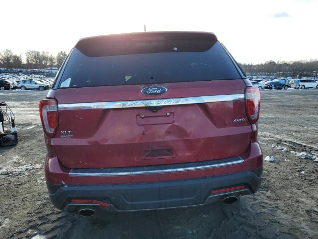 1FM5K8D89JGB82784 - 2018 FORD EXPLORER XLT MAROON photo 6