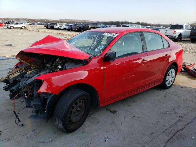 3VW2K7AJ3BM386204 - 2011 VOLKSWAGEN JETTA BASE RED photo 1