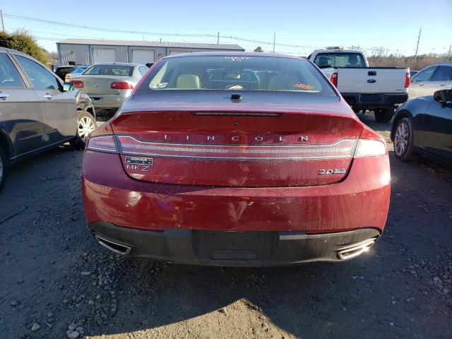 3LN6L2J90DR824267 - 2013 LINCOLN MKZ RED photo 6