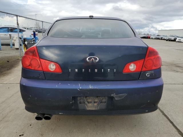 JNKCV51E25M213035 - 2005 INFINITI G35 BLUE photo 6