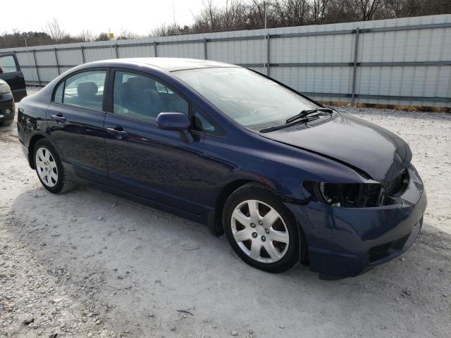 19XFA16559E011371 - 2009 HONDA CIVIC LX BLUE photo 4