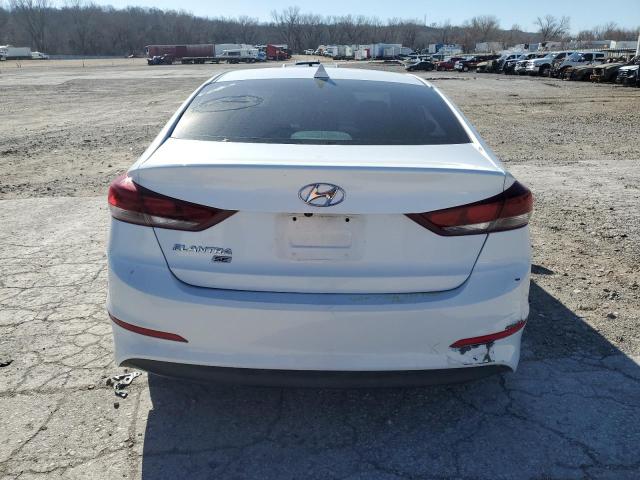 5NPD74LF3JH376958 - 2018 HYUNDAI ELANTRA SE WHITE photo 6