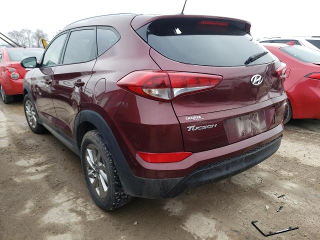 KM8J3CA43HU350236 - 2017 HYUNDAI TUCSON LIMITED MAROON photo 2